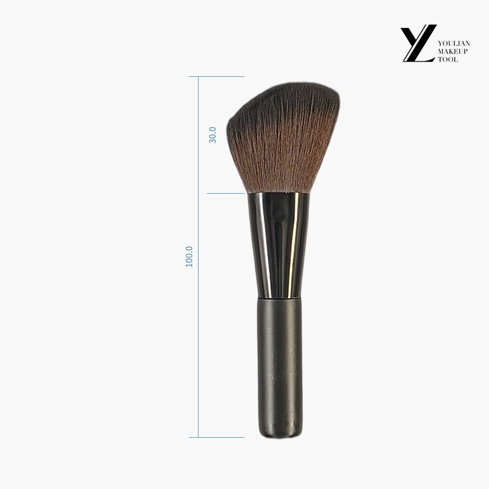 Brosse de toilettage noire à tête inclinable portable